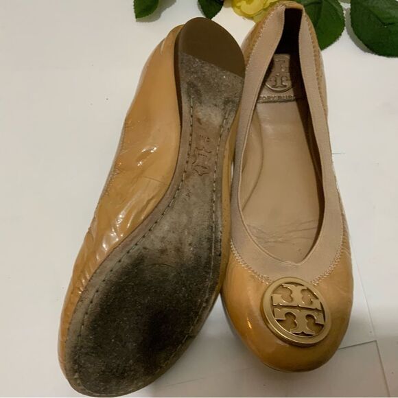 Tory Burch Caroline Patent Ballet Flats 8M - Picture 11 of 11